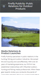 Mobile Screenshot of fireflypublicity.com